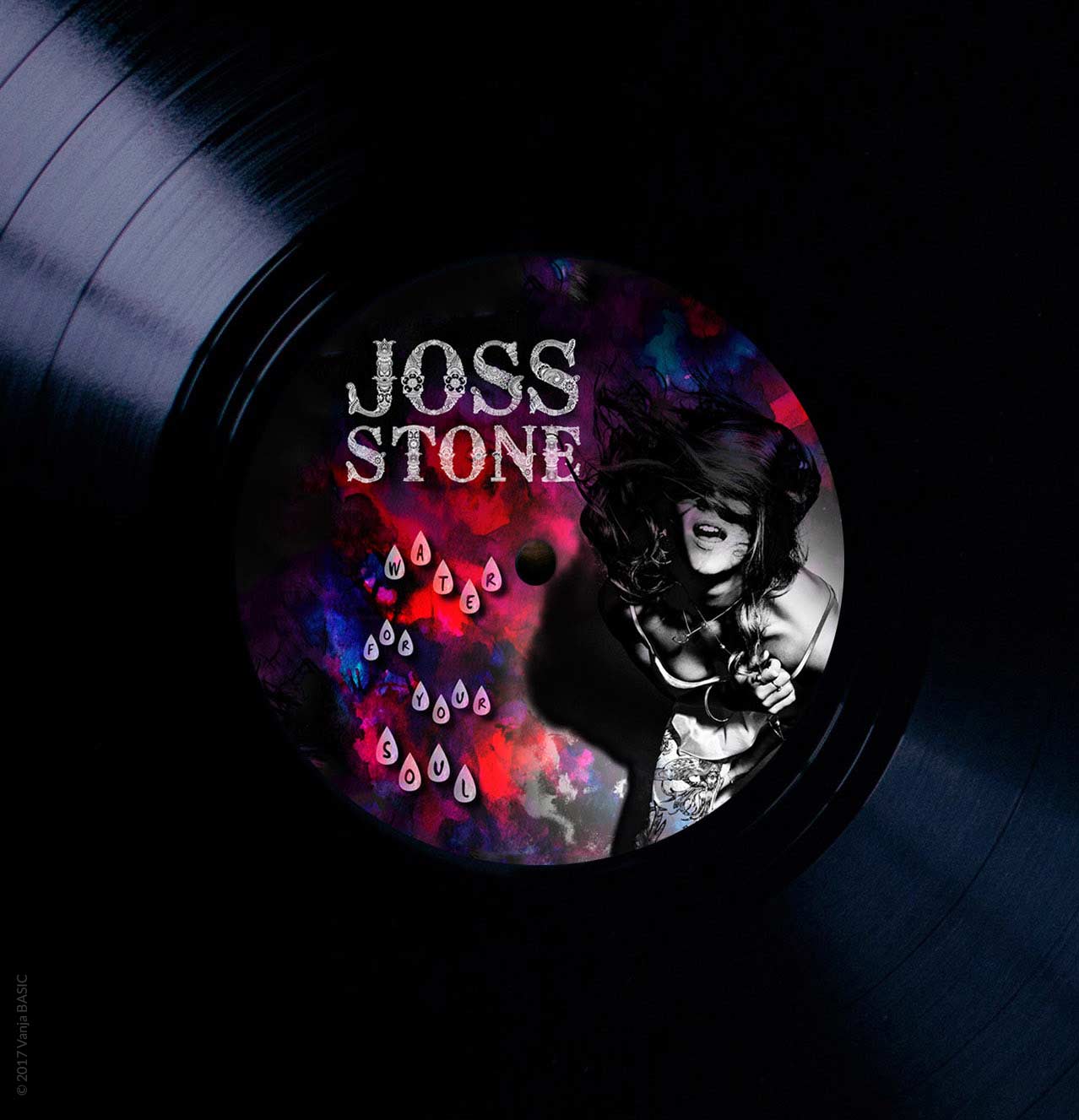 Pochette pour l’album « Water for your soul » de Joss Stone, artiste anglaise de musique soul