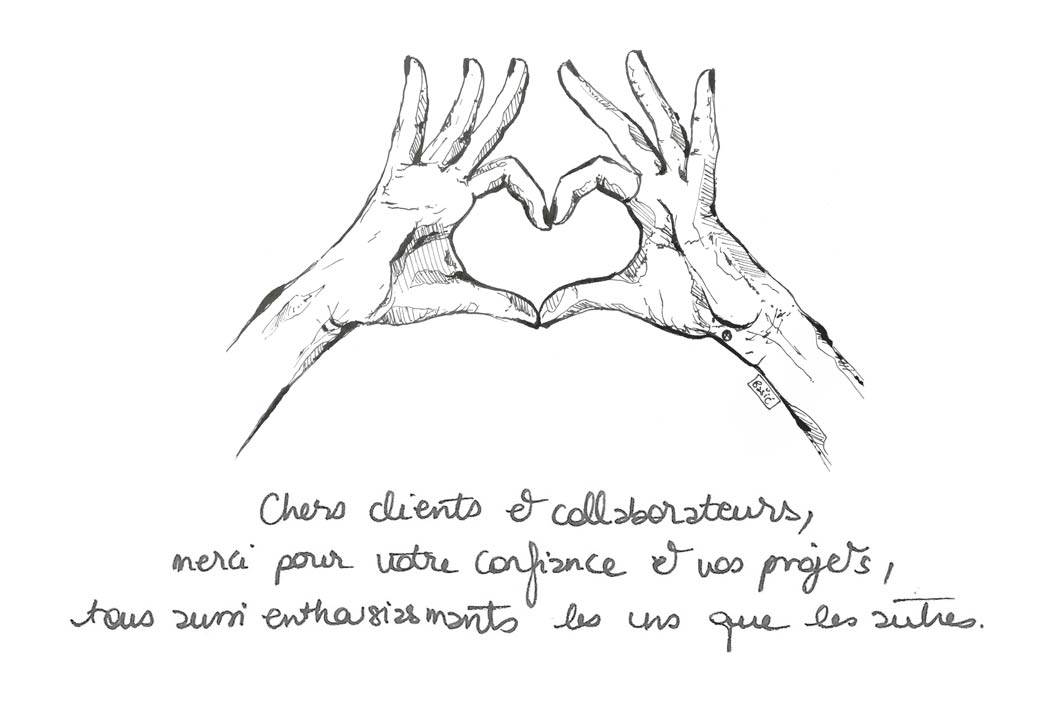 Message de remerciement de la part de Vanja Basic, à ses clients et collaborateurs